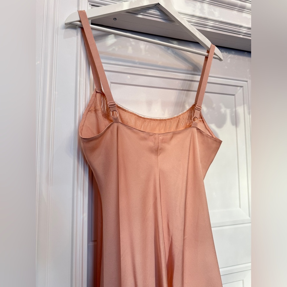 Victoria’s Secret Lace Babydoll 2000s Peach Pink Slip Large Festival - Picture 5 of 5
